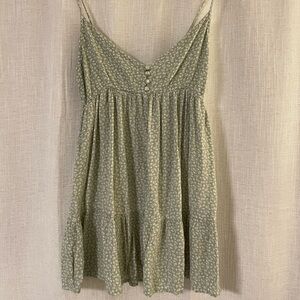 green floral dress!!